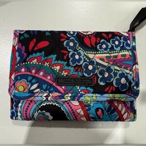 Vera Bradley Blue and Pink Paisley Clutch